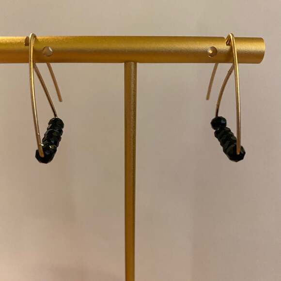 Beaded Fishhook Drop Earrings - Picture 2 of 2